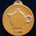 Tangerine Embossed Teapot - Post 86 Reference Guide