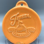 Tangerine Embossed 75th Anniversary Ornament - Photo Courtesy of Melissa Christensen - Post 86 Reference Guide