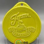 Lemongrass Embossed 75th Anniversary Ornament - Photo Courtesy of Melissa Christensen - Post 86 Reference Guide